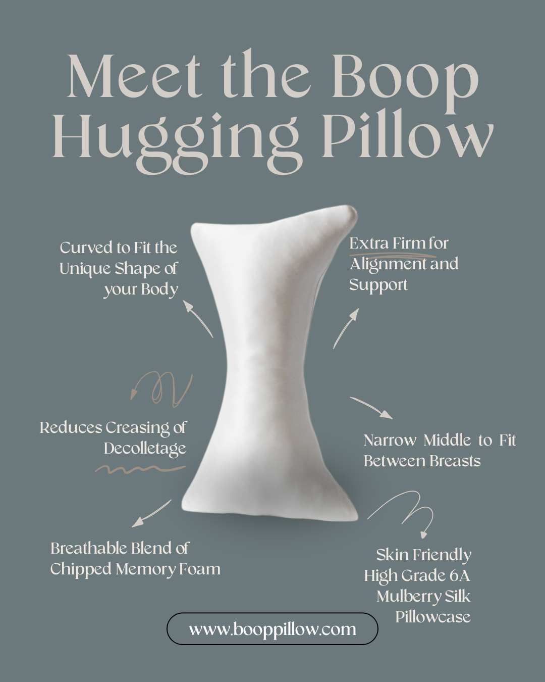 Pre-Order tet a tet Upper Body Pillow + Silk Pillowcase Bundle